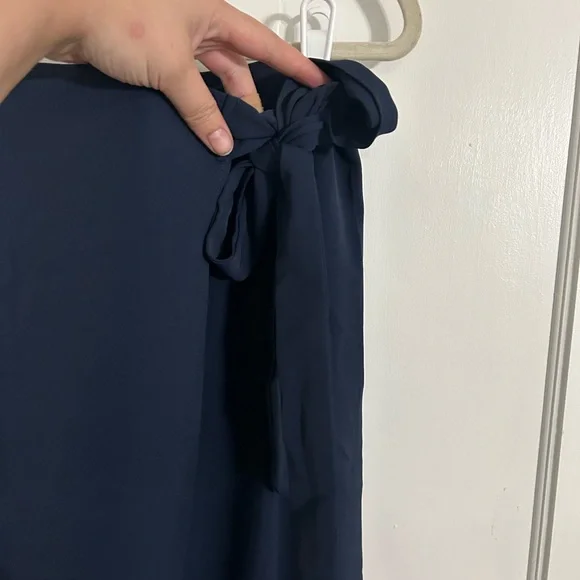 HALARA Elegant Navy Wide-Leg Pants - Picture 3 of 11